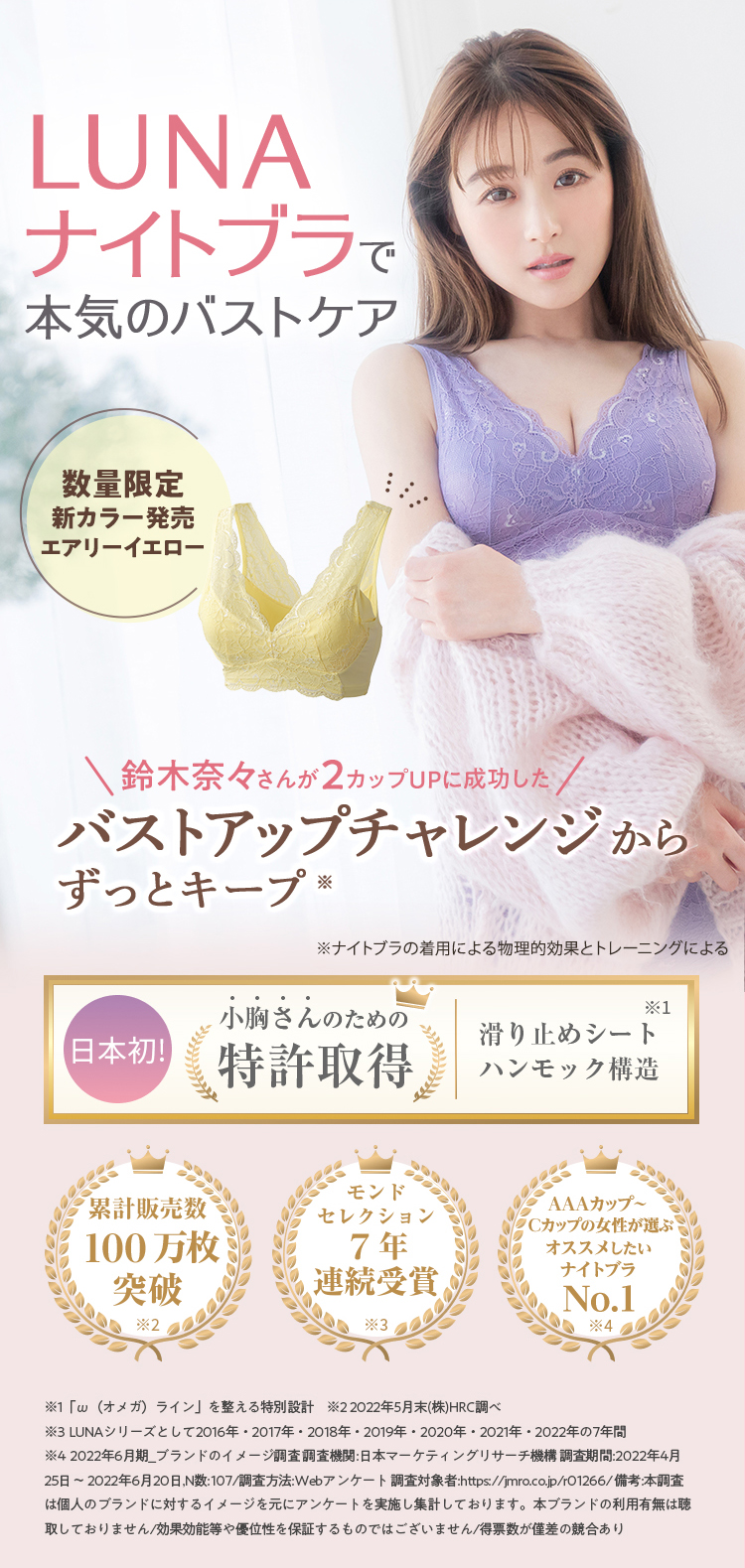 私はLUNAで小胸さん卒業、目指します。日本初！小胸さんのための特許取得