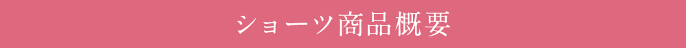 ショーツ商品概要
